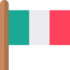 flag illustration on a white background   