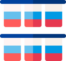 flags illustration on a white background     