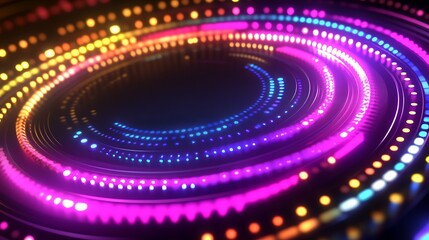 Abstract colorful concentric circles