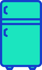 fridge illustration on a white background     