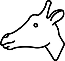 giraffe illustration on a white background     