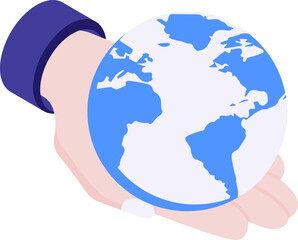globalization illustration on a white background     