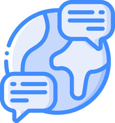 globe illustration on a white background    