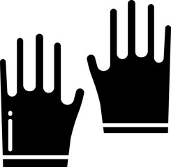 gloves illustration on a white background     