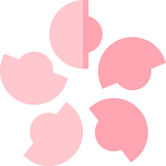 golden bauhinia square illustration on a white background    