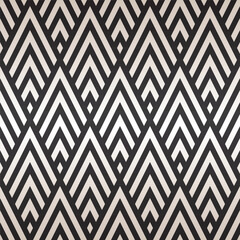 Seamless silver chevron art deco pattern vector