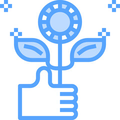 grow illustration on a white background     