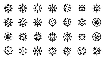 Stylish line icon collection for web developers and designers featuring site and app interface symbols to enhance functionality and visual clarity of platforms