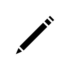Stylized depiction of a pencil tool for writing or drawing purposes