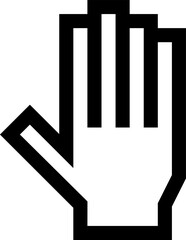 hold illustration on a white background     