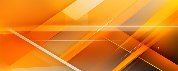 Geometric orange and yellow layers create a warm abstract background with angular depth, perfect for construction concepts, architectural themes, and structured design presentations