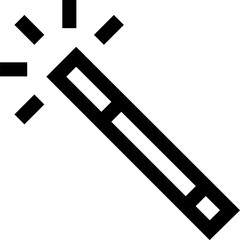 magic wand illustration on a white background     