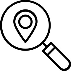 magnifying glass illustration on a white background     