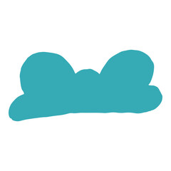 Handdrawn cloud element