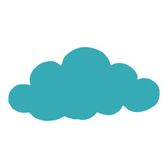 Fototapeta premium Handdrawn cloud element