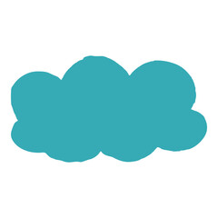Fototapeta premium Handdrawn cloud element