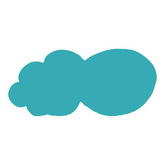 Handdrawn cloud element