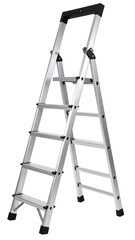 Folding ladder minimalist, isolated on transparent background with a high resolution photo