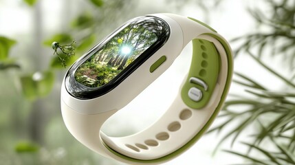 Smart wristband nature display health technology