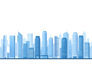 Serene Metropolis Skyline: A Panoramic View of Urban Architecture