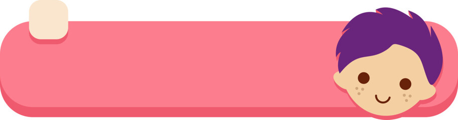 Cute Student Label Name Tag