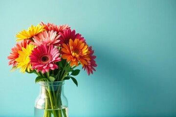 Fototapeta premium Vibrant bouquet of congratulatory flowers, perfect for celebrating achievements , bloom, accomplishment