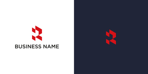 Abstract logo design with text