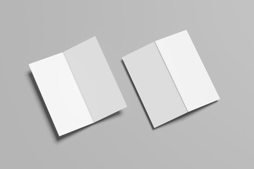 DL Bifold Brochure Blank Mockup