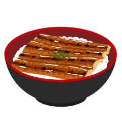 うな丼のイラスト