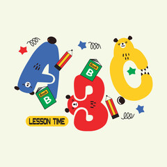 design cartoon animals vector illustration