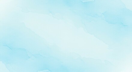 Obraz premium Abstract Watercolor Texture Light Blue Wash Background