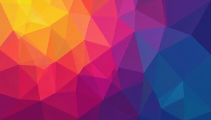 Obraz premium Abstract geometric shapes, vibrant hues, perfect for social media posts , vibrant, ombre, modern