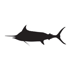blue marlin fish silhouette