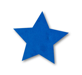 glued blue star for mockup