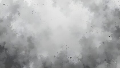 Vector Illustration of Old Gray Background with Soft White Watercolor Grunge Texture for Text
