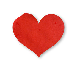 sticker in heart shape for mockup