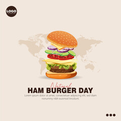 National Hamburger Day celebrated on May 28.