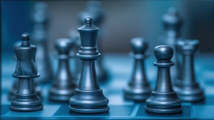 Conceptual icon representing strategic elegance with focus on refined financial motion and business development strategy