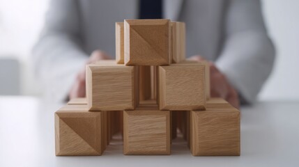 Strategic finance architect icon concept depicting wealth flow by design in a business environment