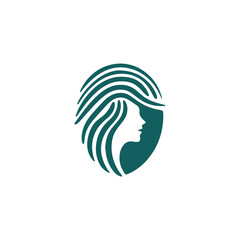 Fingerprint lady logo
