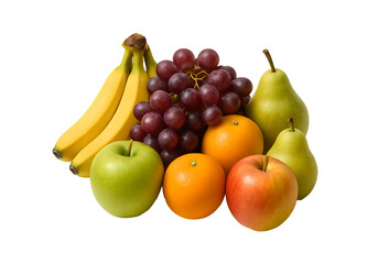 fruits isolated on white background 
