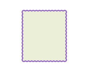 波フチふきだし　ベクター