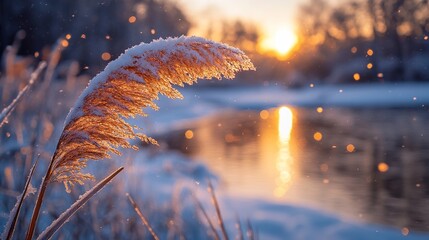 sunset in the forest