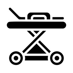 Portable stretcher Solid Icon