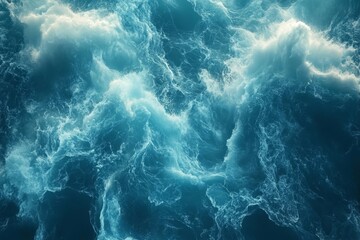 of the Ocean Digital Background, Generative AI