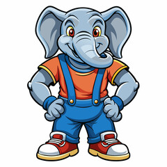 funny cartoon elephant