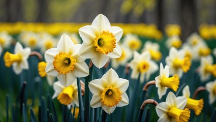 Fototapeta premium Daffodil Blooming Season