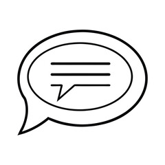 chat icon on a white background
