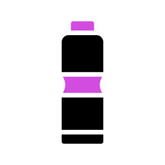 Abstract minimalist depiction of a beverage bottle with modern aesthetics
