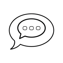 chat icon on a white background